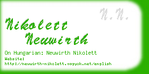 nikolett neuwirth business card